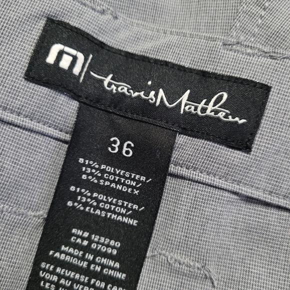 Travis Matthews Men's Gray Pants Size 36x32 Golf Athleisure Performance - Picture 3 of 9